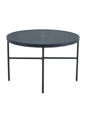 Boulevard 42" Round Stamped Top Dining Table With Hole