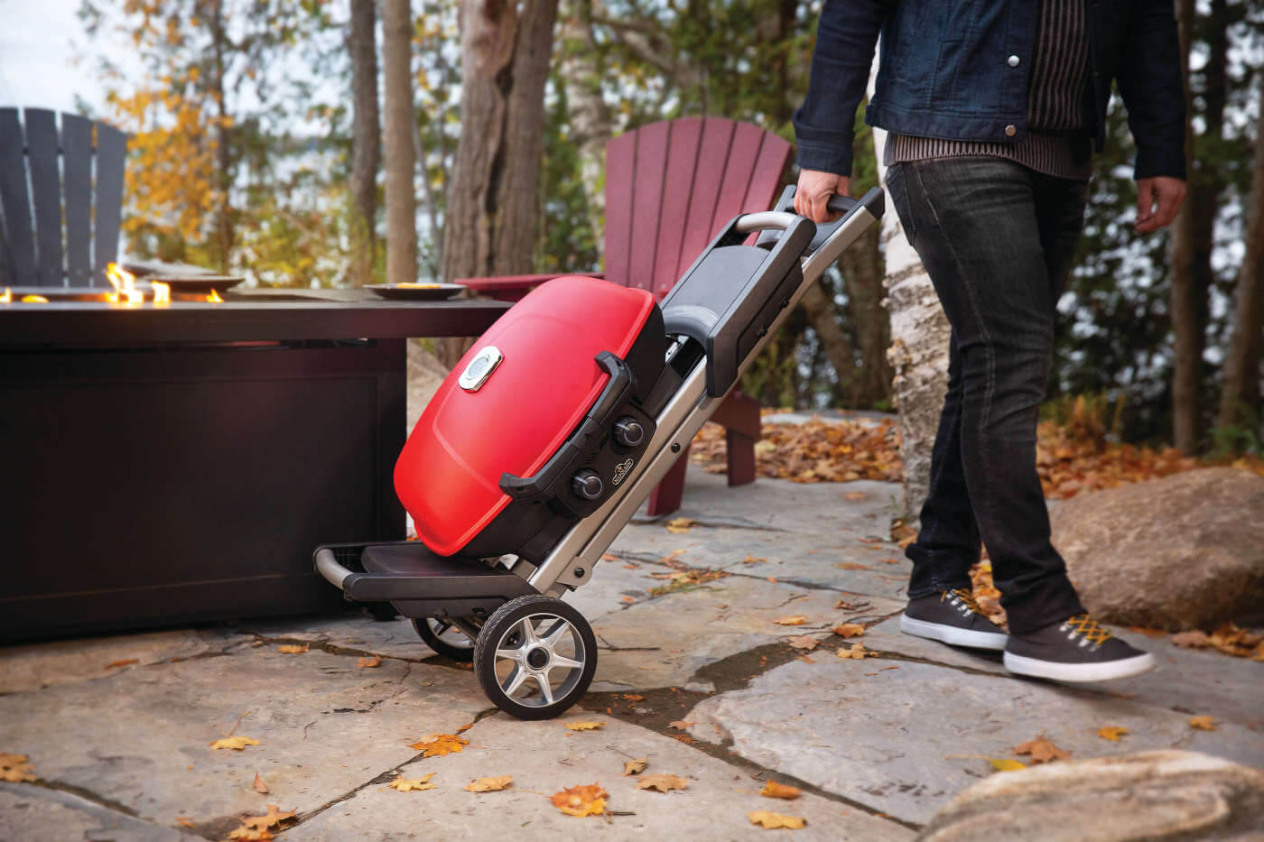 TravelQ™ 285X with Scissor Cart and Griddle