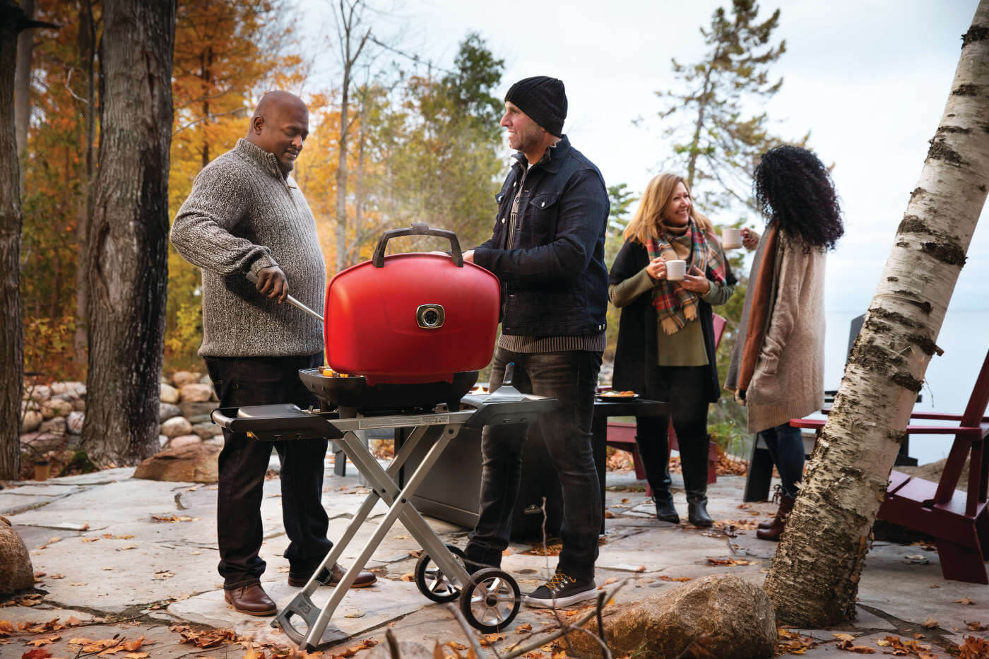 TravelQ™ 285X with Scissor Cart and Griddle