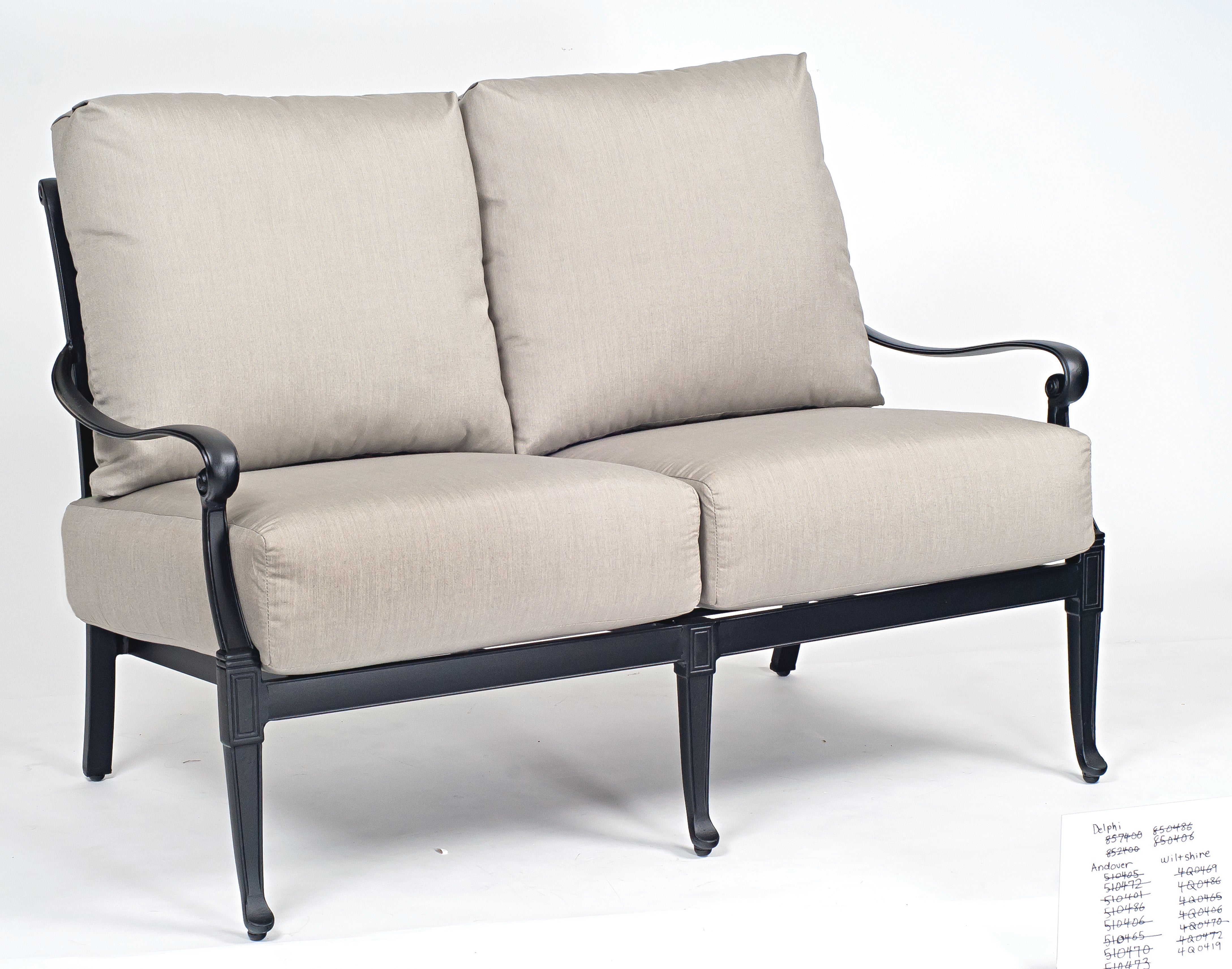 Wiltshire Love Seat by Woodard