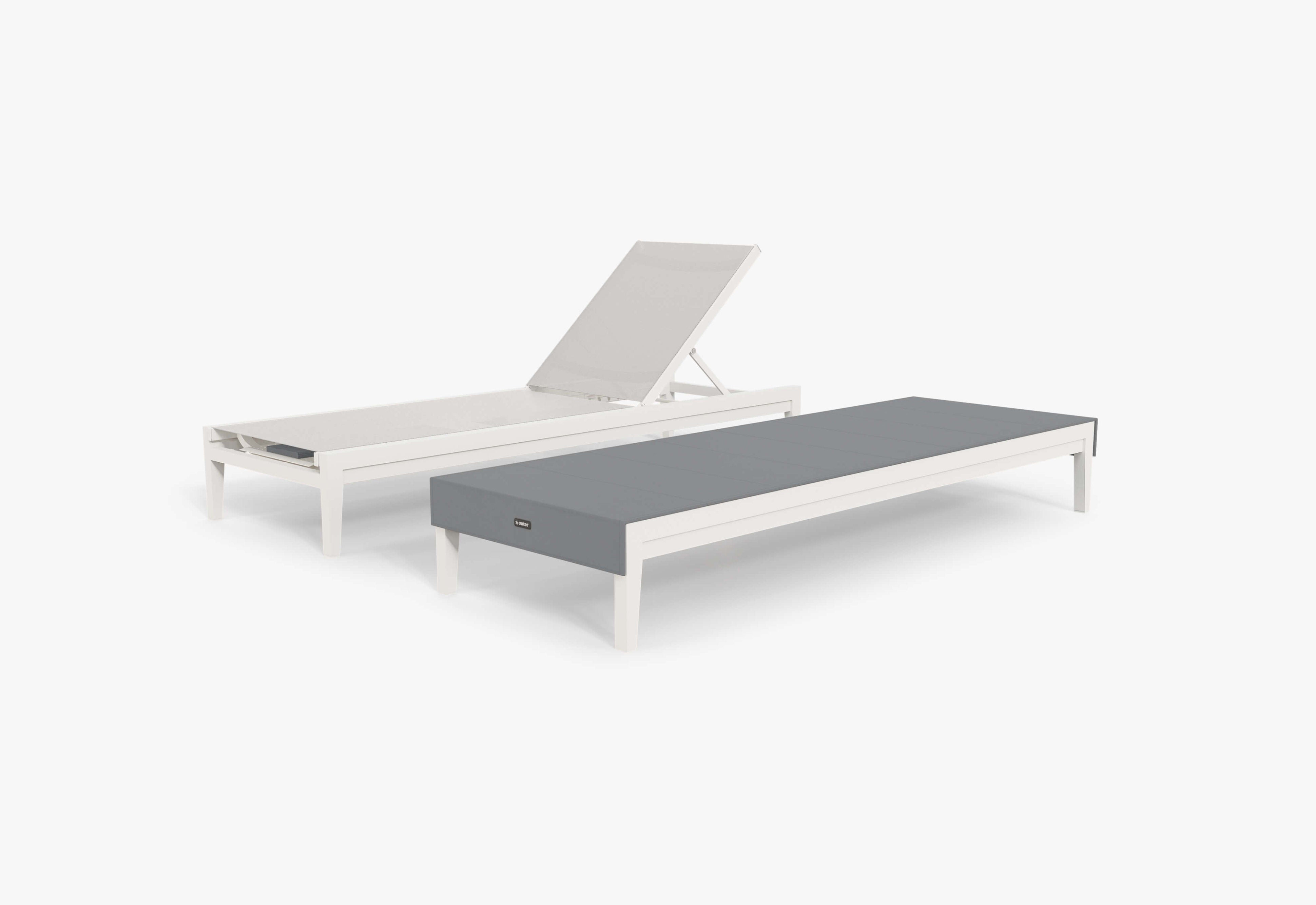 Aluminum Outdoor Core Chaise Lounge By Outer