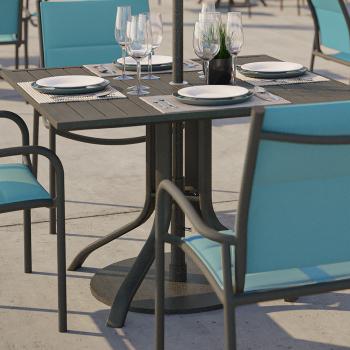 Aluminum tables from tropitone