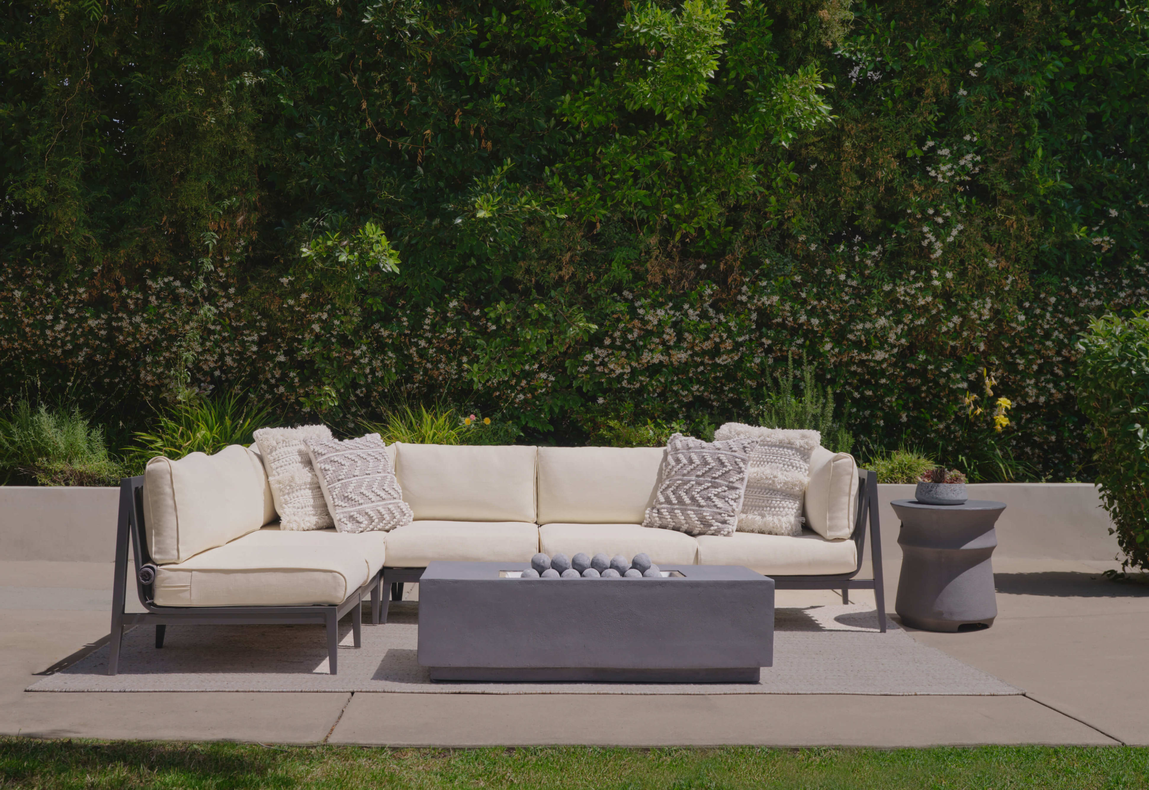 Aluminum Outdoor L Sectional 