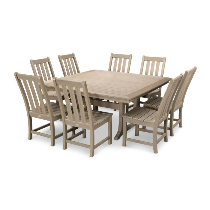 Vineyard 9-Piece Dining Set vintage sahara