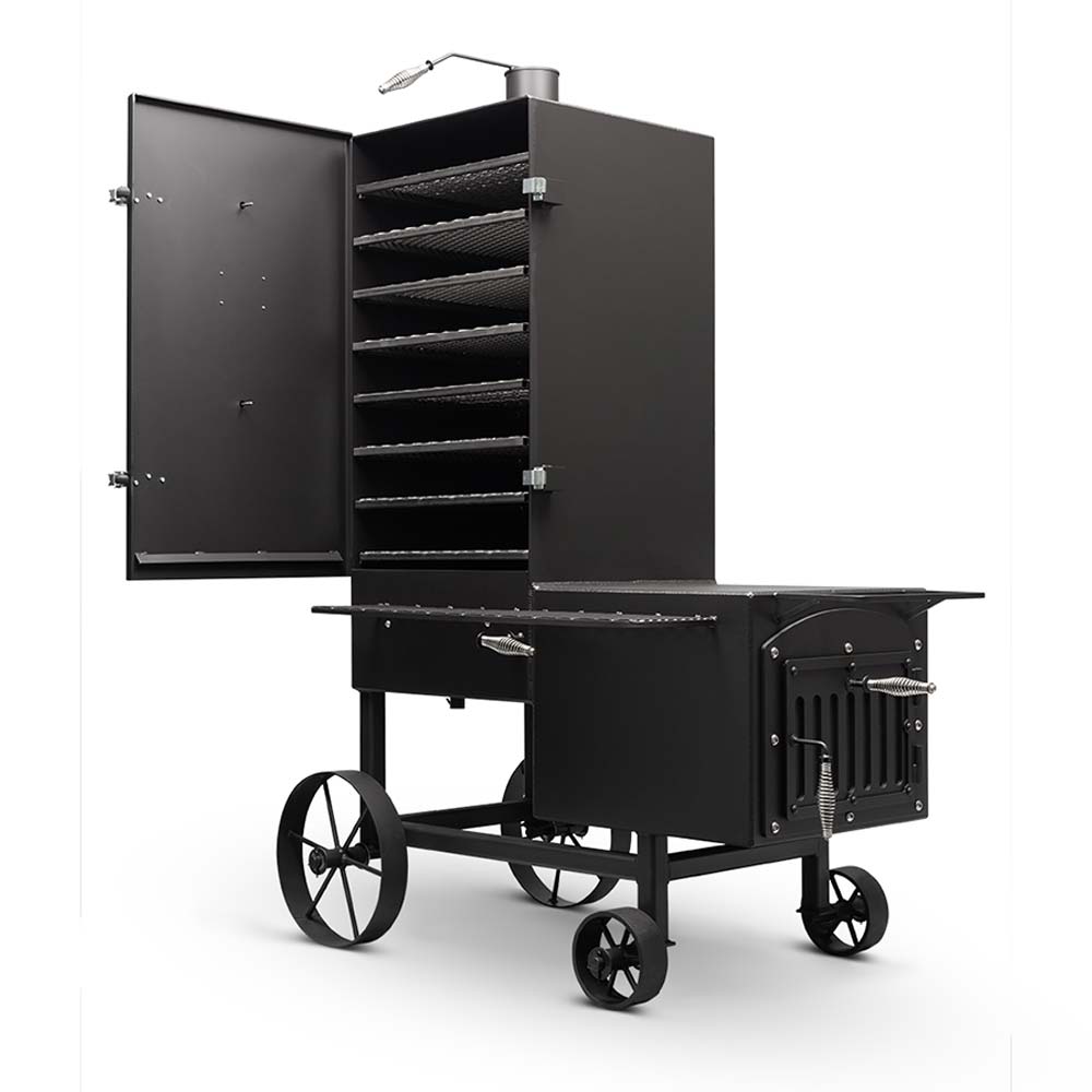 Stockton Vertical Offset Wood Pit Smoker by Yoder Smokers