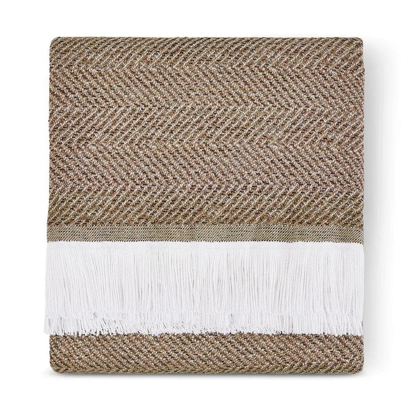 Sunbrella® Herringbone Indoor Outdoor Throw