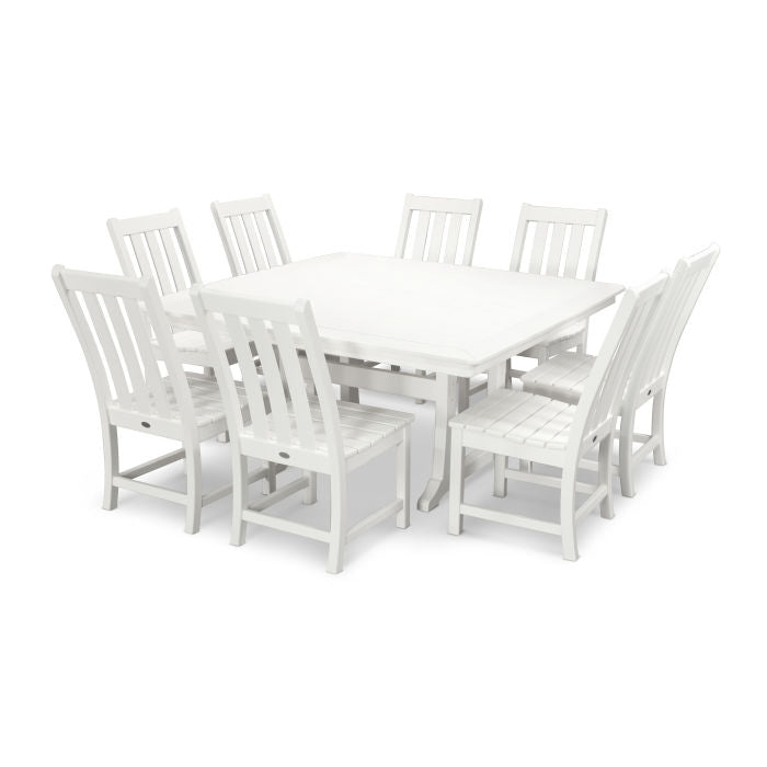 Vineyard 9-Piece Dining Set white